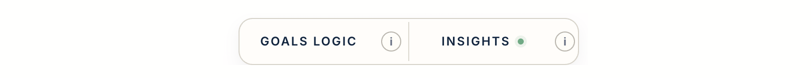On the dashboard, click Goals Logic.